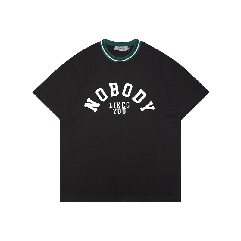 Russ Kaos Pria Tshirt Oversize Ss Nobodylike Black
