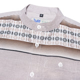 Alsukh Koko Motif Shirt Short Sleeve Brown