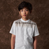 RUSS Shirt Koko Tangan Pendek Baraq White