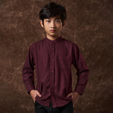 Tajh Koko Shirt Long Sleeve Maroon
