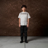 Alhibal Koko Motif Shirt Short Sleeve Cream