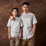 Russ Shirt Koko Tangan Pendek Qana Brown