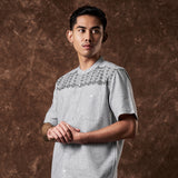 Russ Shirt Koko Tangan Pendek Banu Grey