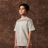 Russ Shirt Koko Tangan Pendek Fasa Brown