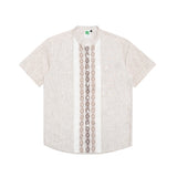 Kitubat Koko Motif Shirt Short Sleeve Brown