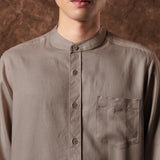 Tajh Koko Shirt Long Sleeve Coklat Mahogani