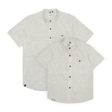 Russ Kemeja Koko Couple Lengan Pendek Muadab Brown