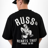 Russ Tshirt Ss Oversized Laureate Black