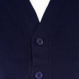 Russ Sweater Cardigan Knitting Rajut Tweed Navy Blue
