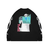 Russ Tshirt Oversize Long Sleeve Gemini Black