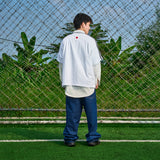 Russ Tshirt Kaos Pria Oversize Japan Football White