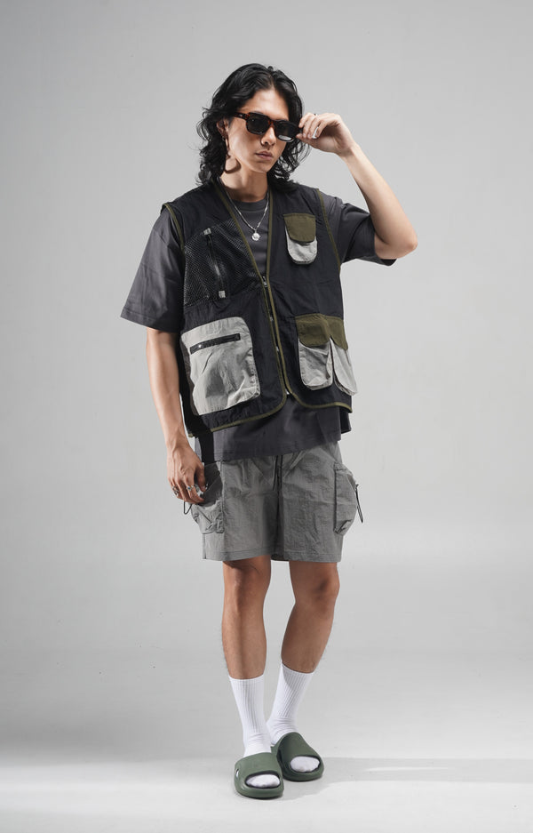 Vest Parasut Halls Black