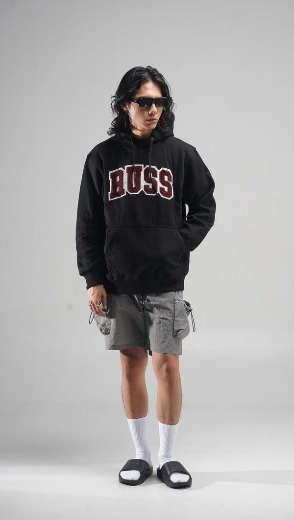 Sweater Hoodie Fleece Horns Black