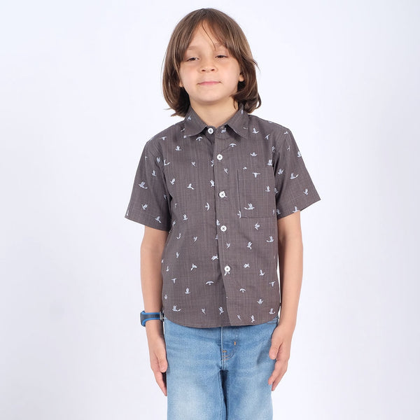 Russ Kids Shirt Kemeja Anak Tangan Pendek Swans Dark Grey