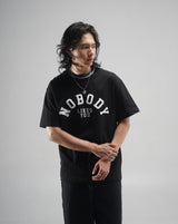 Tshirt Oversized Cotton 16S Oe Nobodylike Black