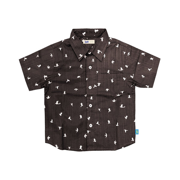 Russ Kids Shirt Kemeja Anak Tangan Pendek Swans Brown