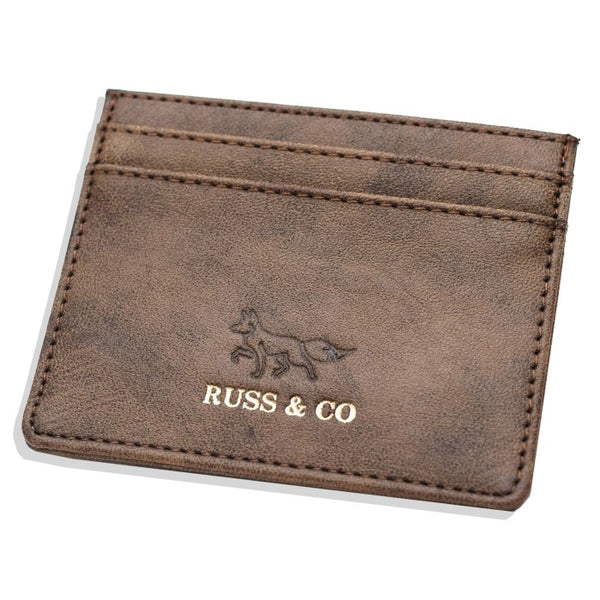 Russ & Co. Dompet Gobin Brown Card Wallet