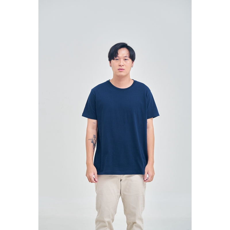 Russ Tshirt Kaos Pria Straighfor SS Navy