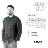 Kemeja Tajh Pria Russ X Heavenlight Hitam