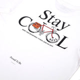 Russ Tshirt Kaos Pria Bicycling White