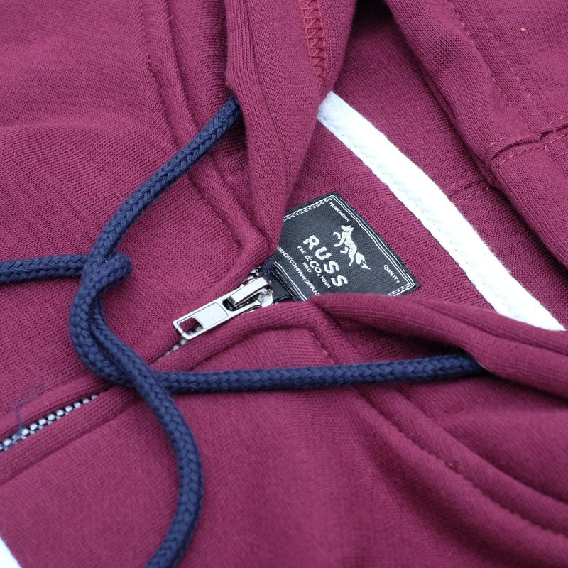 Russ Sweater Hoodie Zipper 3 Col Zip Combo