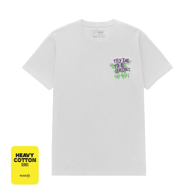 Russ Tshirt Be Serious White