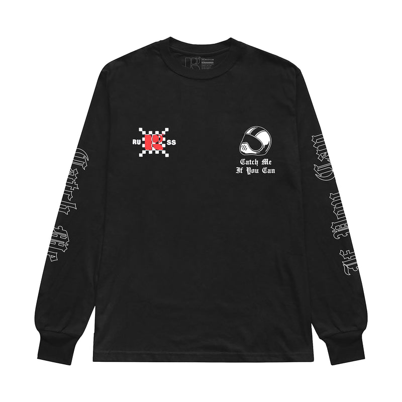 CATCH ME BLACK LONGSLEEVE T-SHIRT