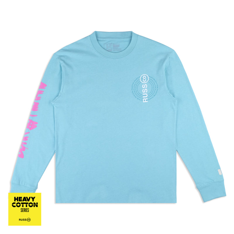 Russ Tshirt Long Sleeve Born By Mistake Heavy Cotton