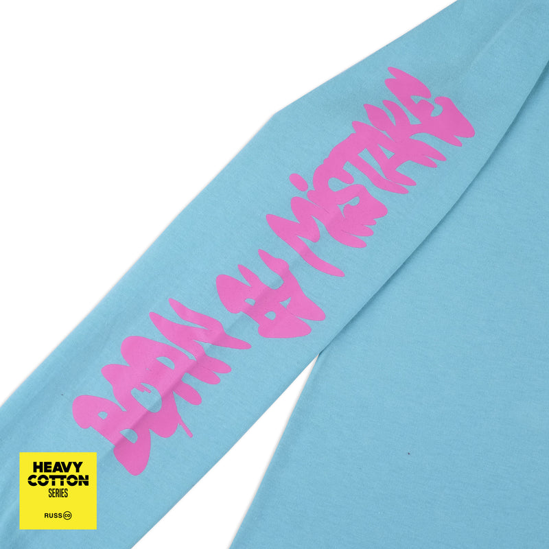 Russ Tshirt Long Sleeve Born By Mistake Heavy Cotton