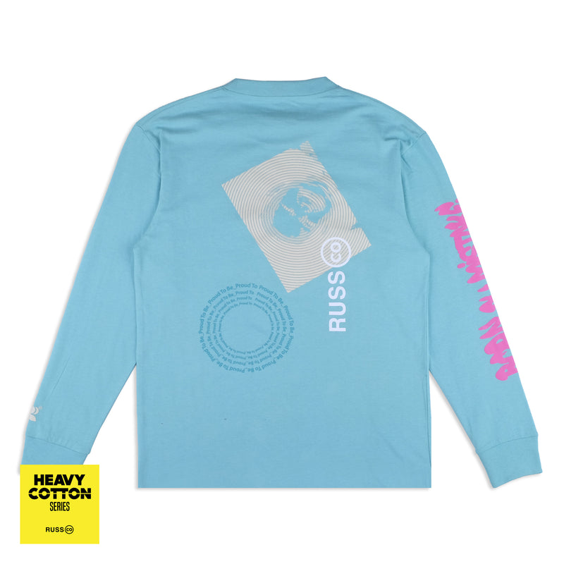 Russ Tshirt Long Sleeve Born By Mistake Heavy Cotton