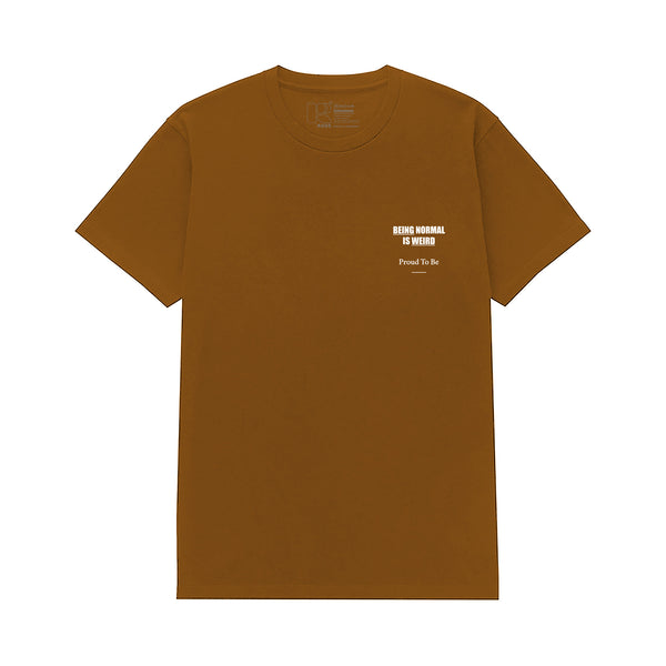 BEING WEIRD CAMEL T-SHIRT