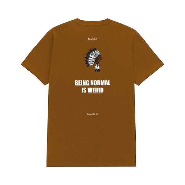 BEING WEIRD CAMEL T-SHIRT