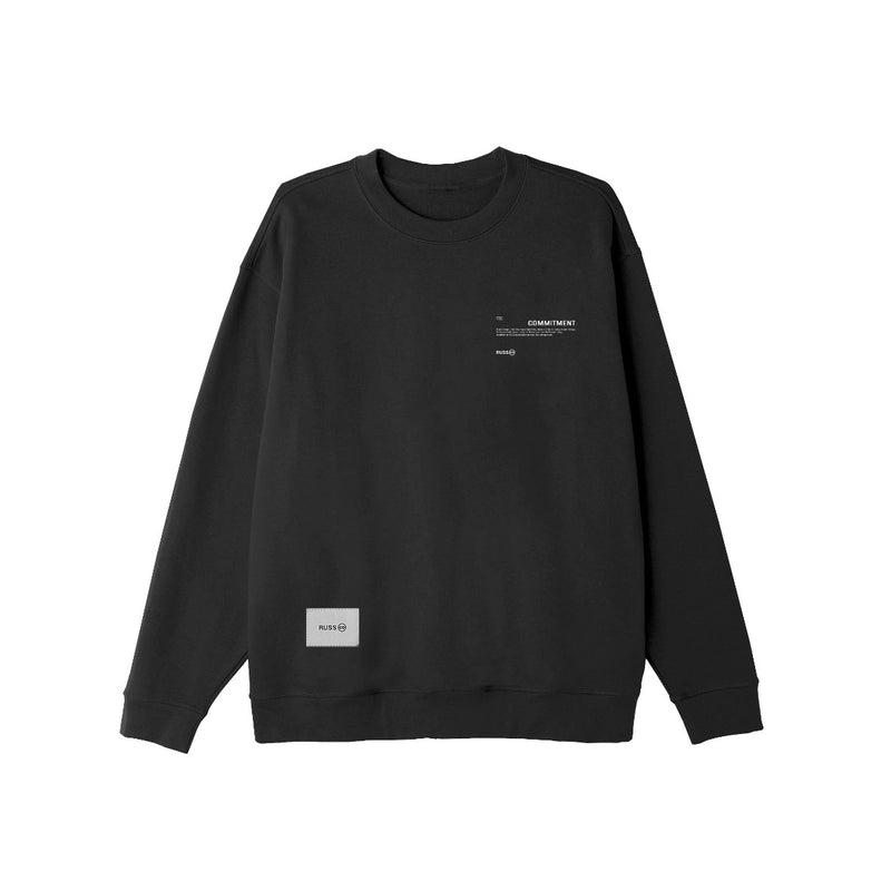 Russ Sweater Crewneck Commit Black