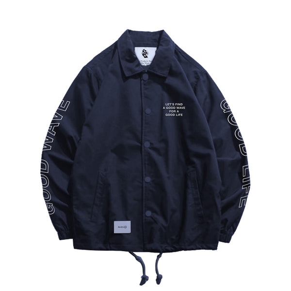 WAVES NAVY COACH JACKET