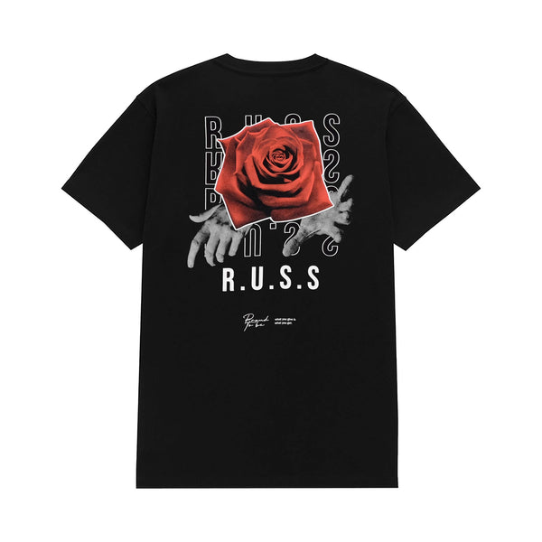 Russ Tshirt Give Rose Black