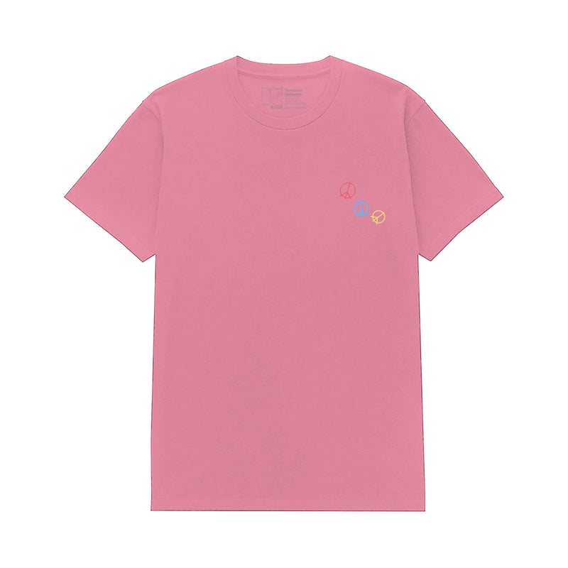 Russ Tshirt World Peace Peach