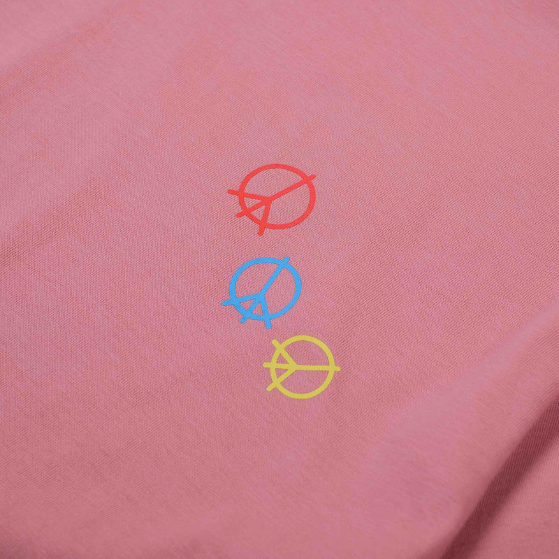 Russ Tshirt World Peace Peach