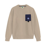 Russ Sweater Crewneck Pouch Break Cream