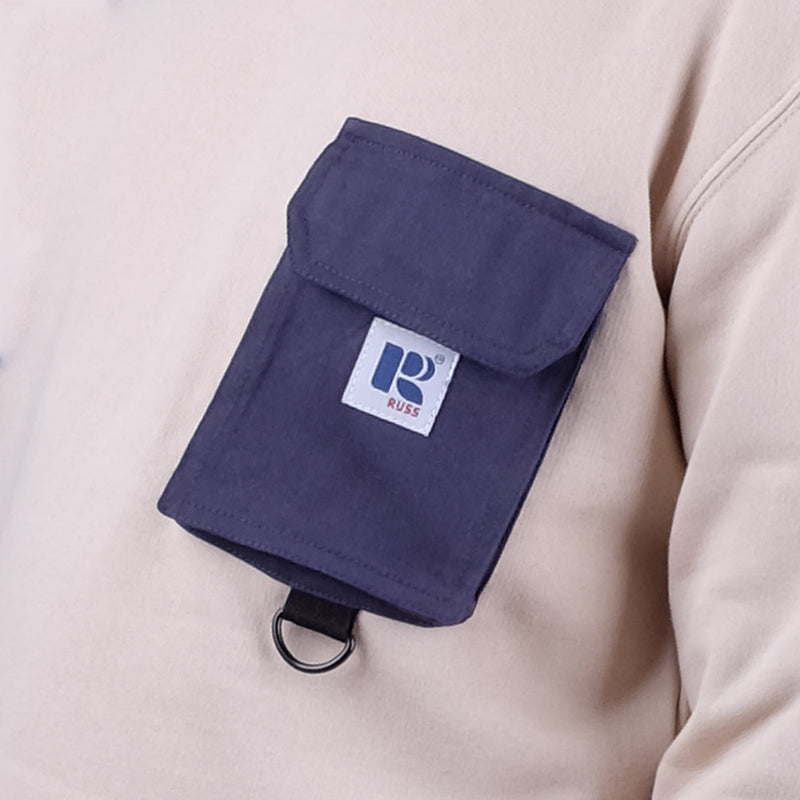 Russ Sweater Crewneck Pouch Break Cream