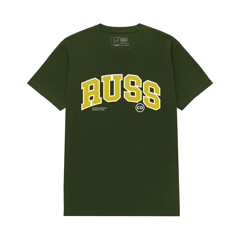 Russ Tshirt Blocking Green