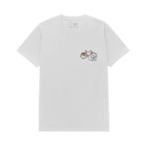 Russ Tshirt Kaos Pria Bicycling White