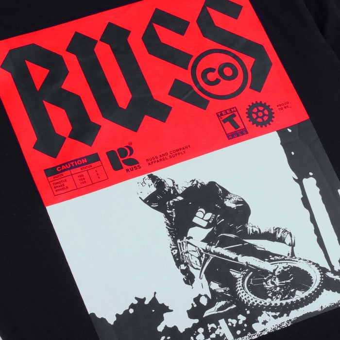 Russ Tshirt Gear Cross Black