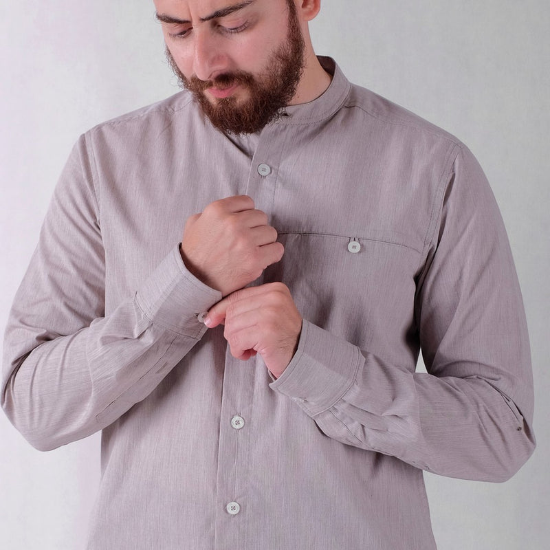 Russ Koko Shirt Filafil Silk Brown