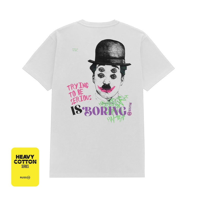 Russ Tshirt Be Serious White