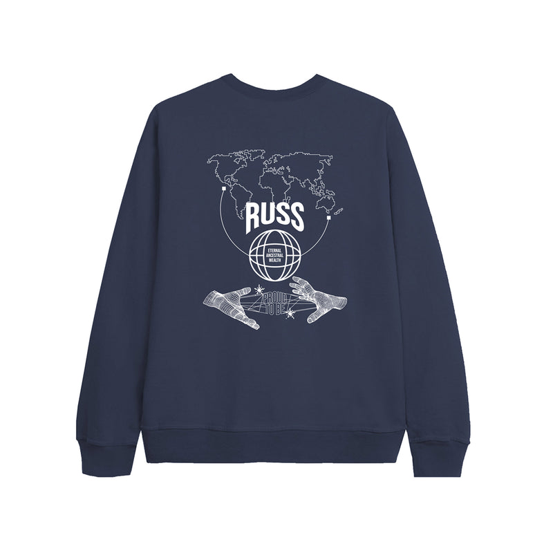 Russ Sweater Crewneck Eternal  Navy Blue