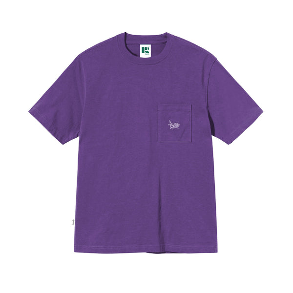 Russ  Kaos Pria Tshirt Blanc Dark Purple