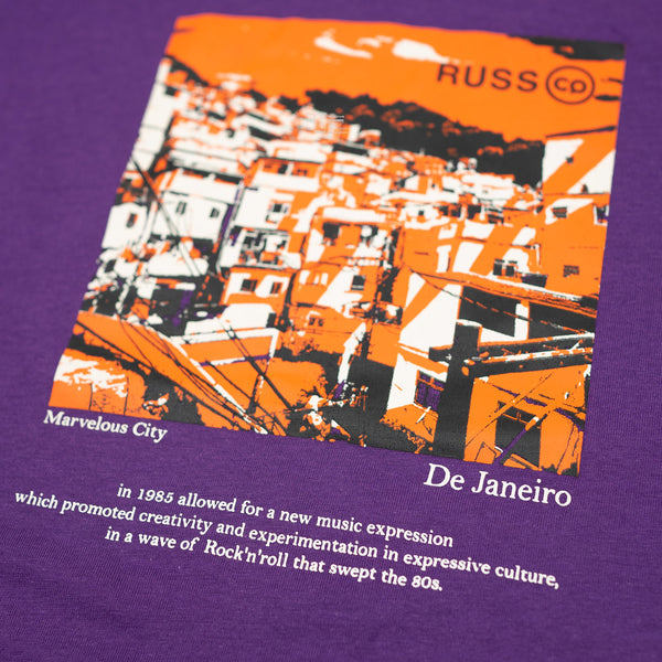 Russ  Kaos Pria Tshirt De Janeiro Dark Purple