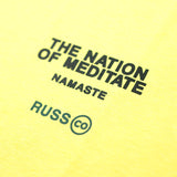 Russ  Kaos Pria Tshirt Namaste Yellow