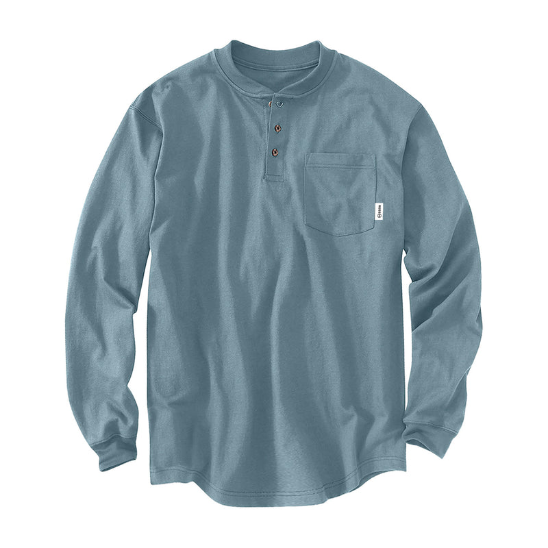 Russ Tshirt Long Sleeve Pocklee Dusty Blue