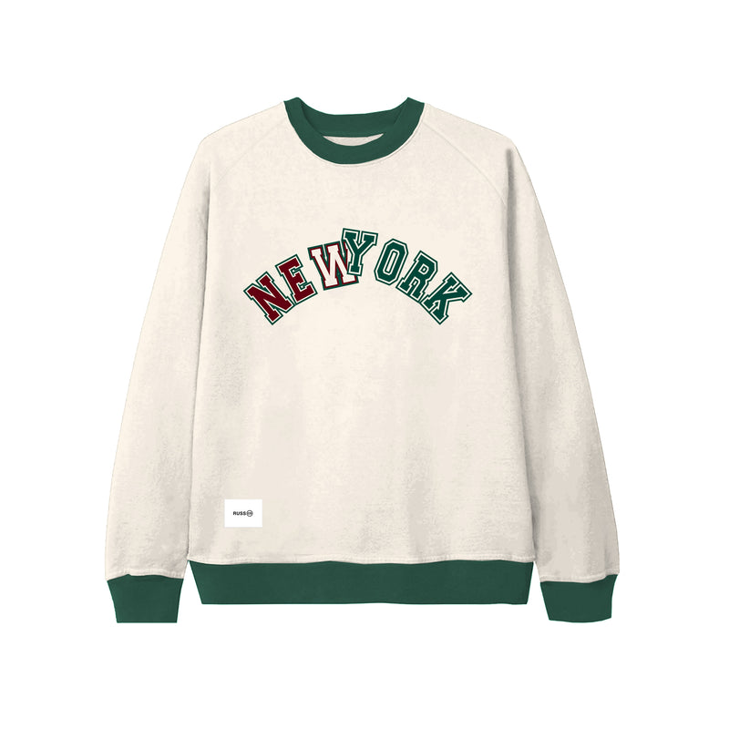 Russ Sweater Crewneck New York Broken White